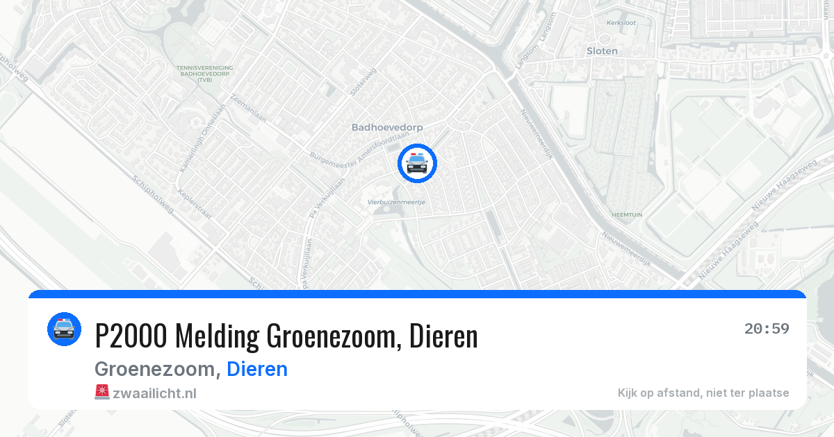 P2000 Melding Groenezoom, Dieren — 15 jun 2026