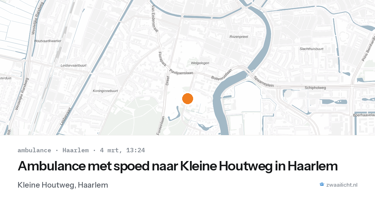 Ambulance met spoed naar Kleine Houtweg in Haarlem — 4 mrt 2026