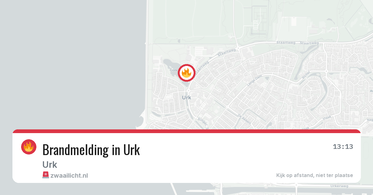 Brandmelding in Urk — 6 mei 2026
