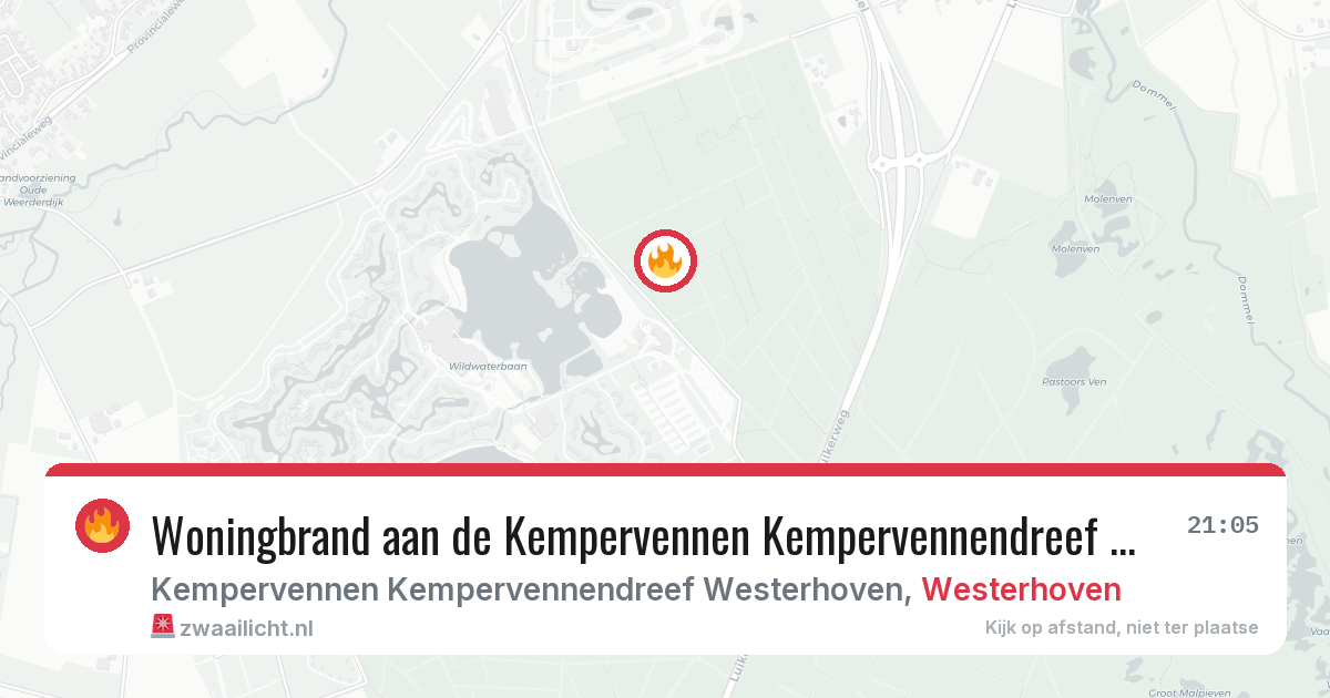 Woningbrand aan de Kempervennen Kempervennendreef Westerhoven in Westerhoven — 1 mei 2026