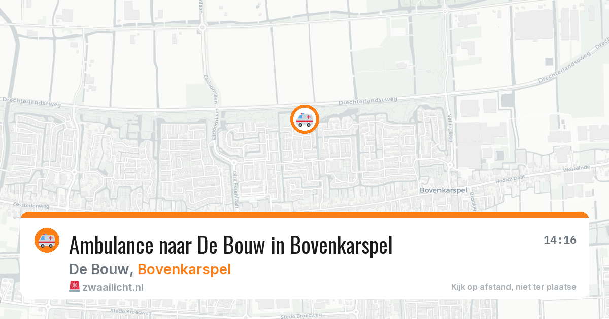 Ambulance naar De Bouw in Bovenkarspel — 5 jun 2026