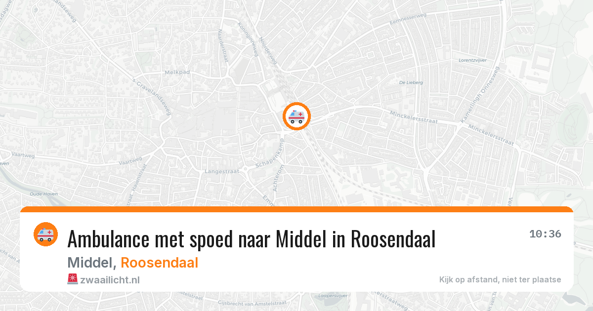 Ambulance met spoed naar Middel in Roosendaal — 30 jan 2026