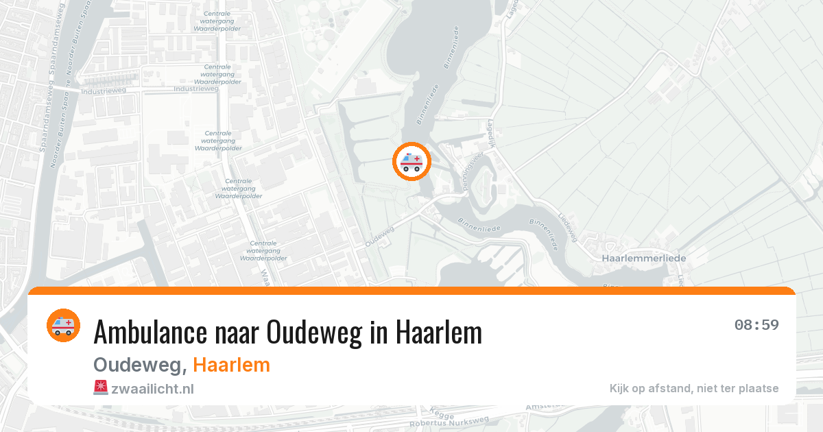 Ambulance naar Oudeweg in Haarlem — 29 jun 2026