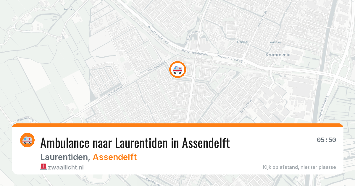 Ambulance naar Laurentiden in Assendelft — 4 mei 2026