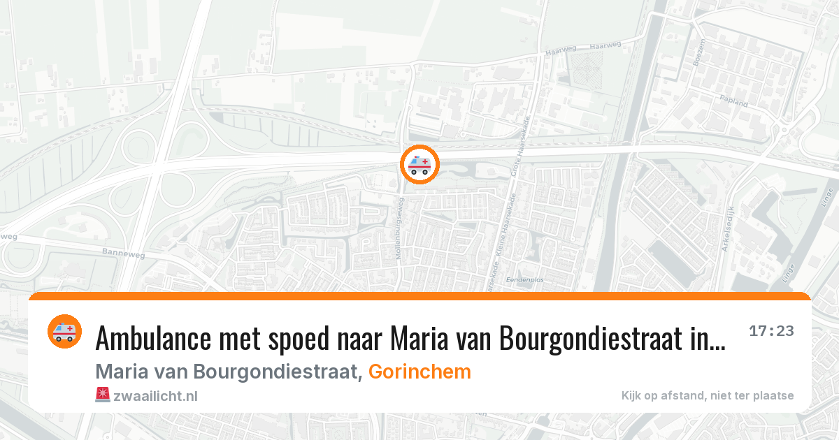 Ambulance met spoed naar Maria van Bourgondiestraat in Gorinchem — 20 jan 2026