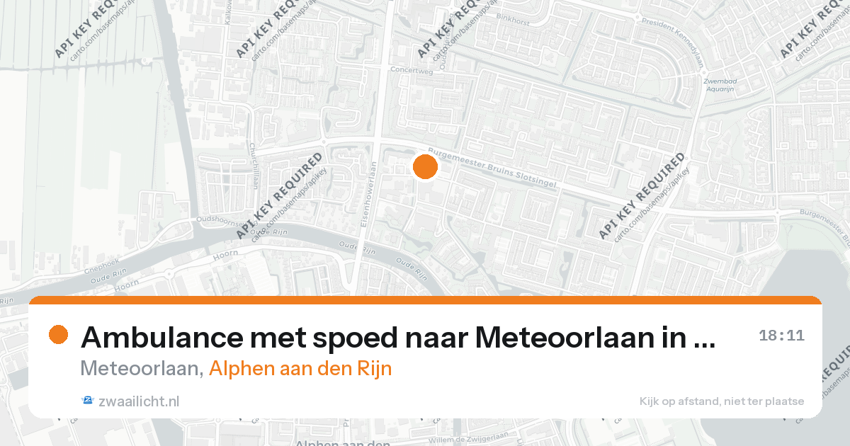 Ambulance met spoed naar Meteoorlaan in Alphen aan den Rijn — 30 mei 2026