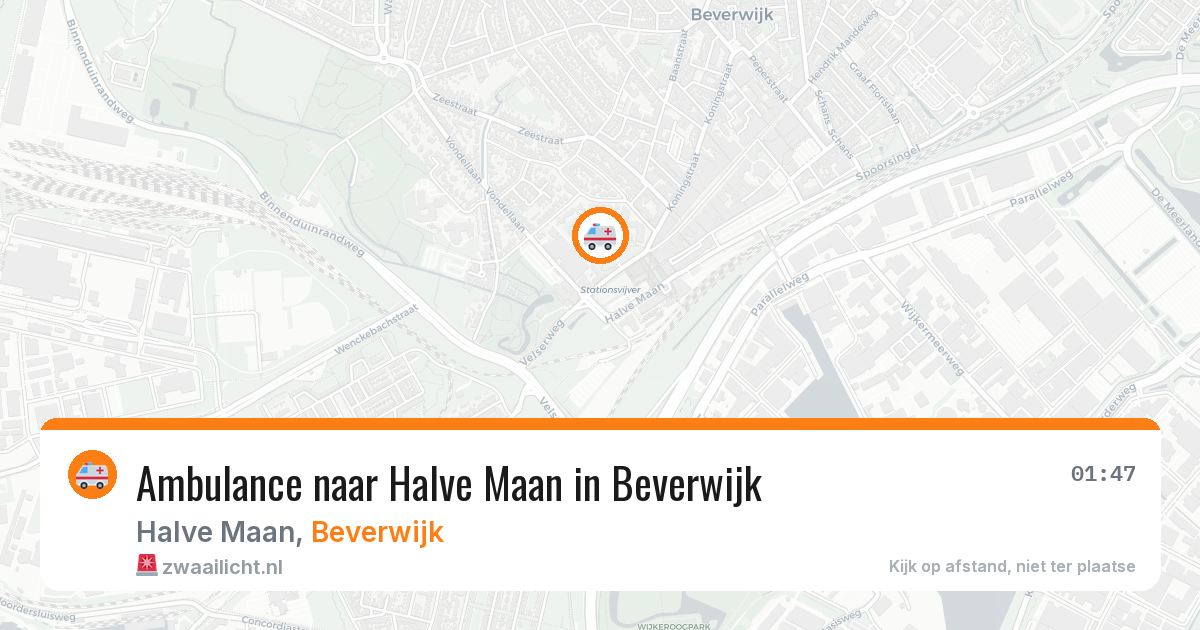 Ambulance naar Halve Maan in Beverwijk — 20 mrt 2026
