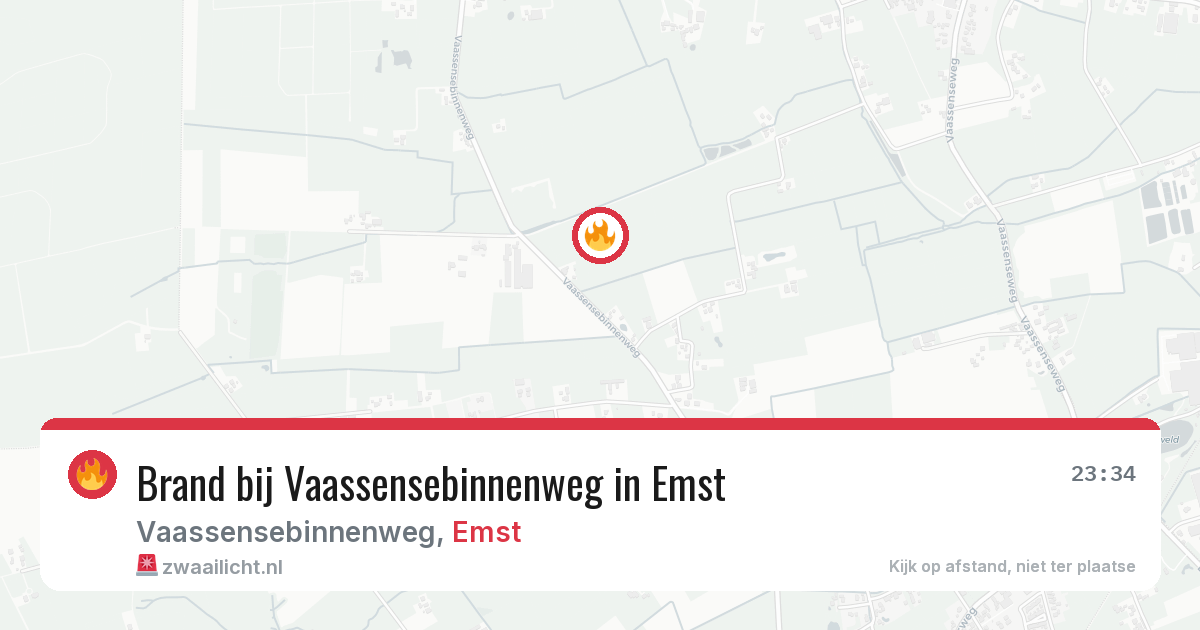 Brand bij Vaassensebinnenweg in Emst — 19 jun 2026