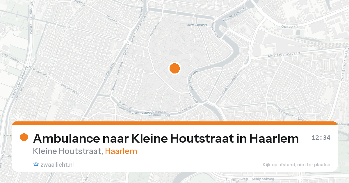 Ambulance naar Kleine Houtstraat in Haarlem — 19 aug 2026