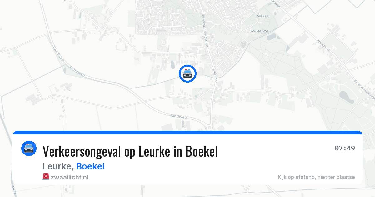 Verkeersongeval op Leurke in Boekel — 17 apr 2026