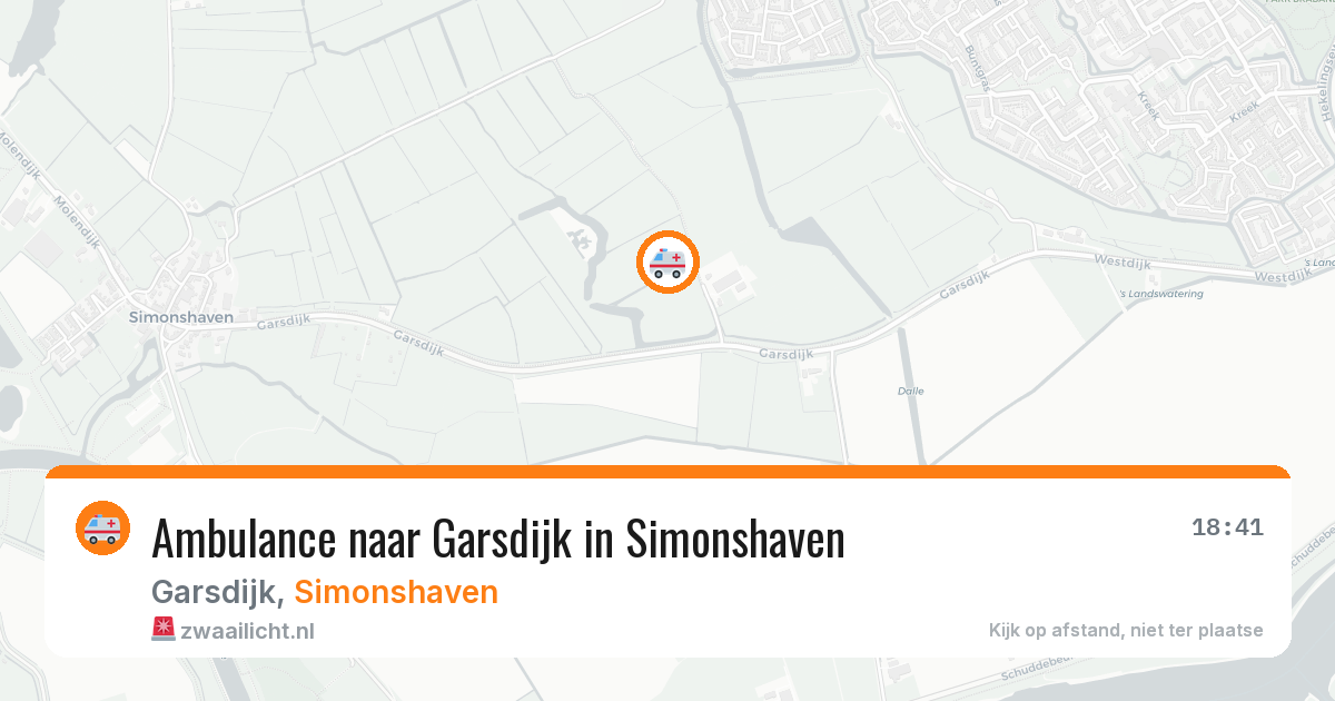 Ambulance naar Garsdijk in Simonshaven — 24 jul 2026