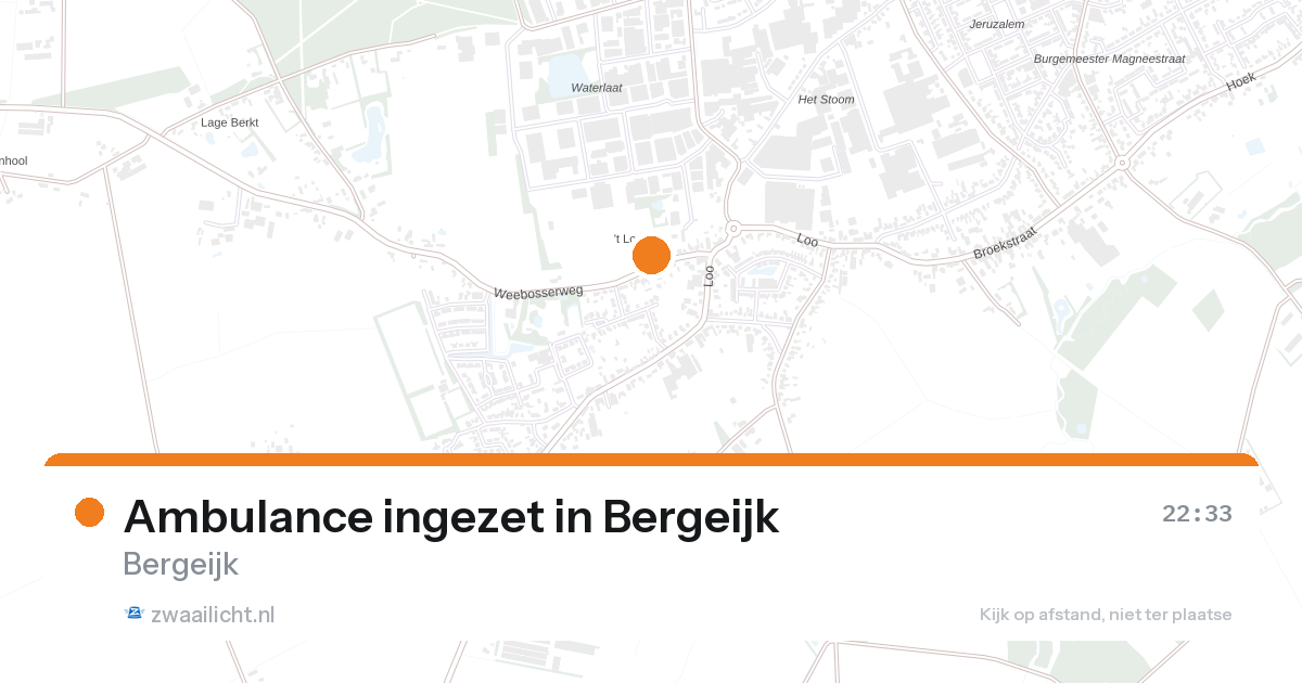 Ambulance ingezet in Bergeijk — 25 aug 2026
