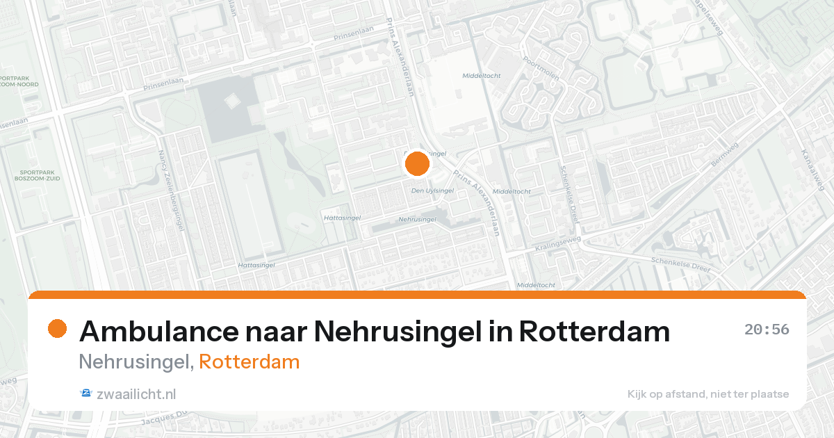 Ambulance naar Nehrusingel in Rotterdam — 12 jul 2026