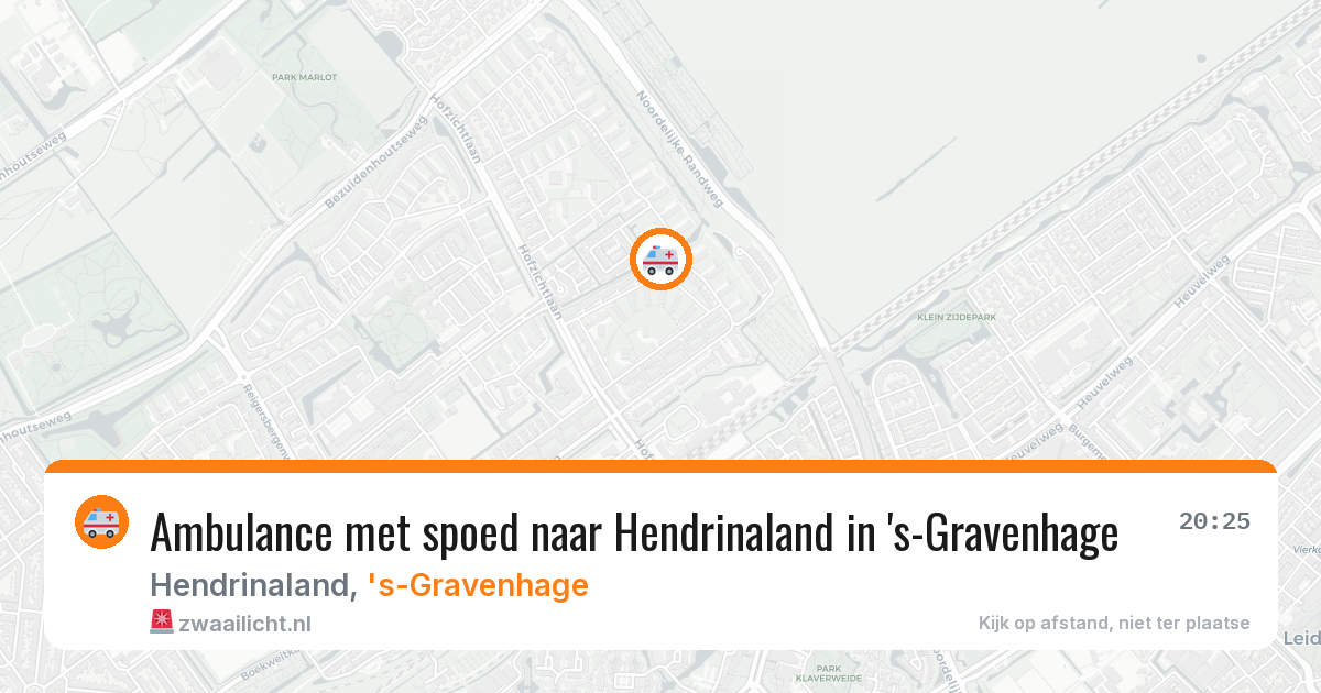 Ambulance met spoed naar Hendrinaland in 's-Gravenhage — 11 aug 2026