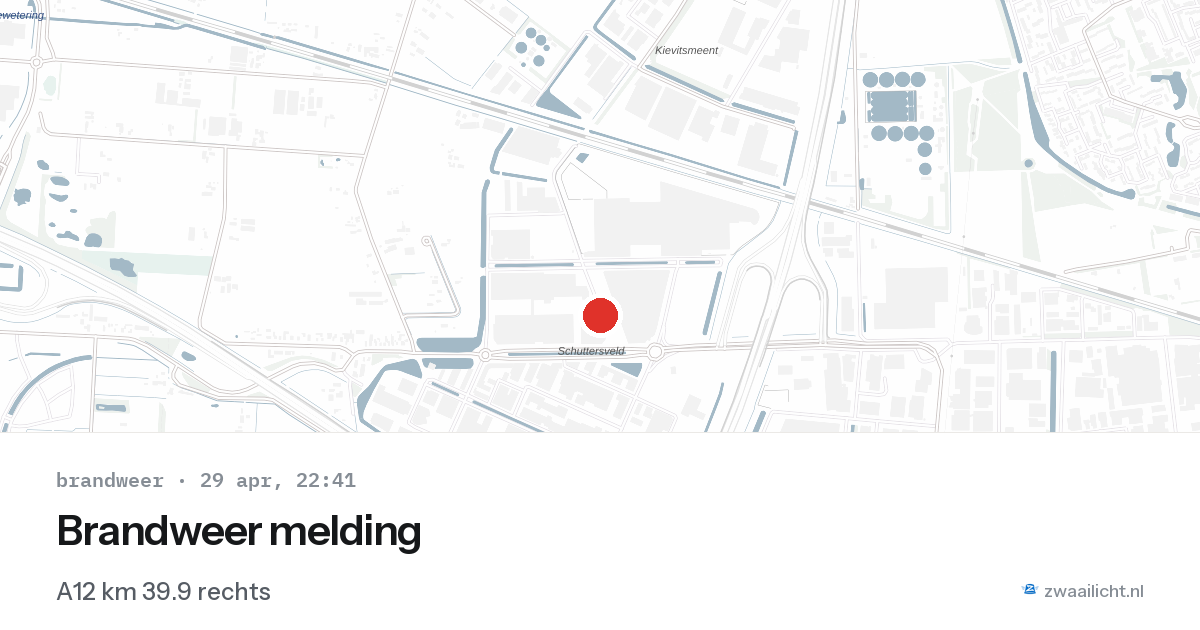 Brandweer melding — 29 apr 2026