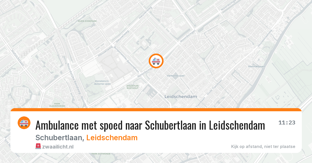Ambulance met spoed naar Schubertlaan in Leidschendam — 19 jan 2026