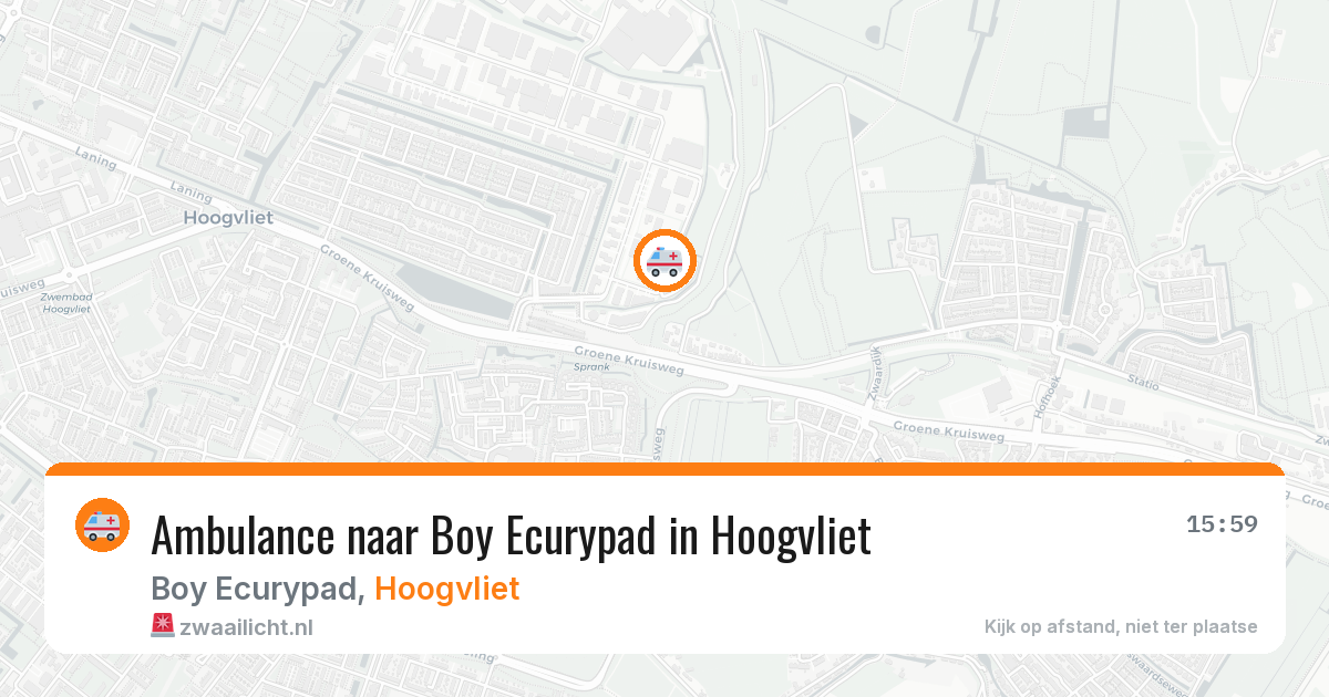 Ambulance naar Boy Ecurypad in Hoogvliet — 9 jul 2026