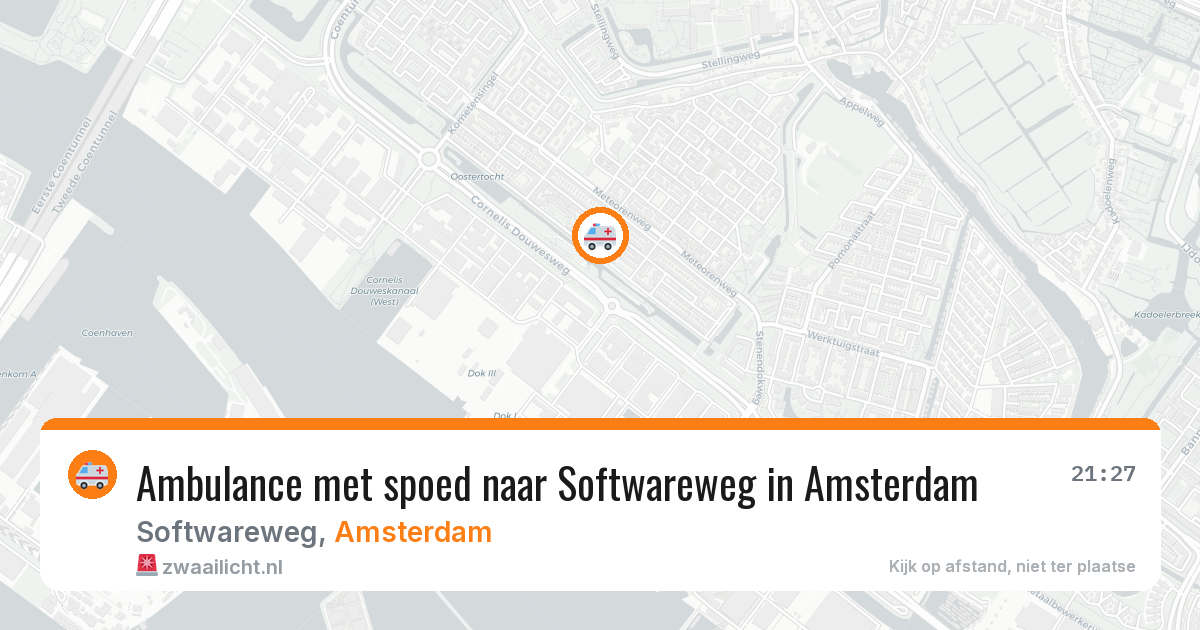 Ambulance met spoed naar Softwareweg in Amsterdam — 6 apr 2026