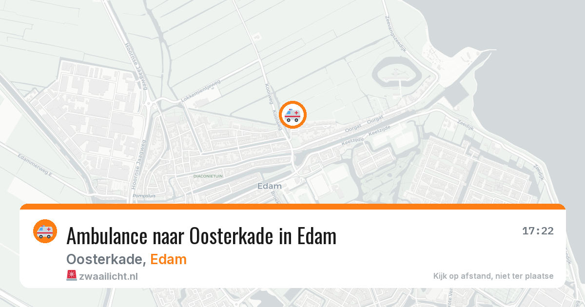 Ambulance naar Oosterkade in Edam — 7 jun 2026