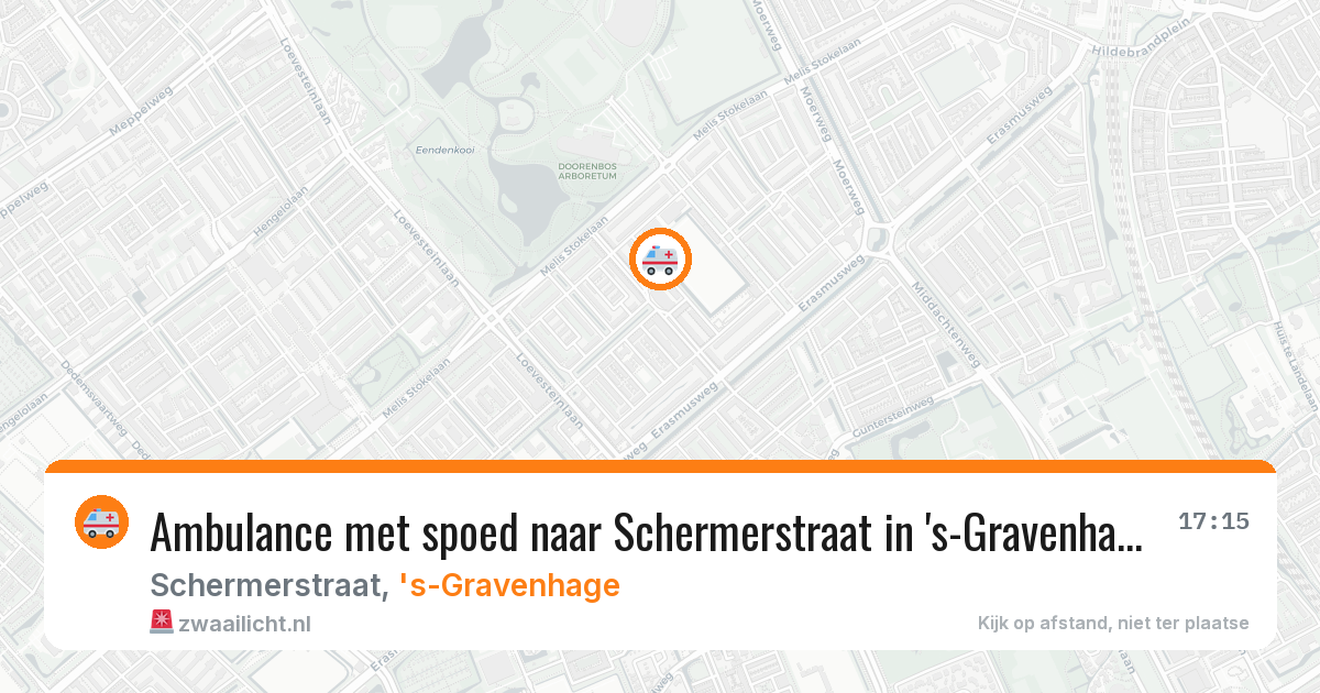 Ambulance met spoed naar Schermerstraat in 's-Gravenhage — 13 apr 2026