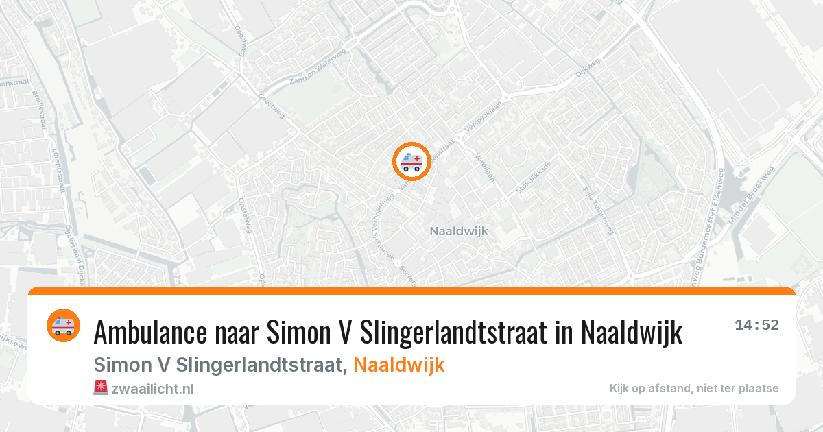 Ambulance naar Simon V Slingerlandtstraat in Naaldwijk — 11 jun 2026
