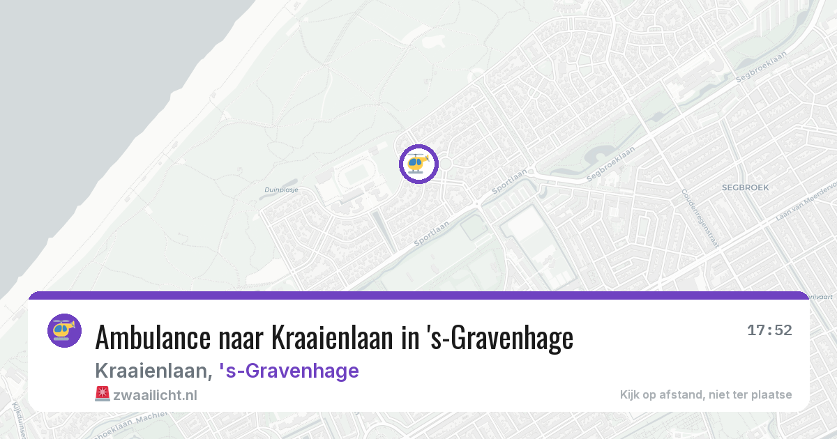 Ambulance naar Kraaienlaan in 's-Gravenhage — 10 jun 2026