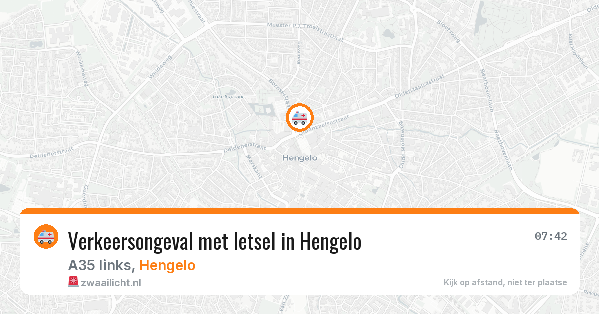 Verkeersongeval met letsel in Hengelo — 6 jul 2026