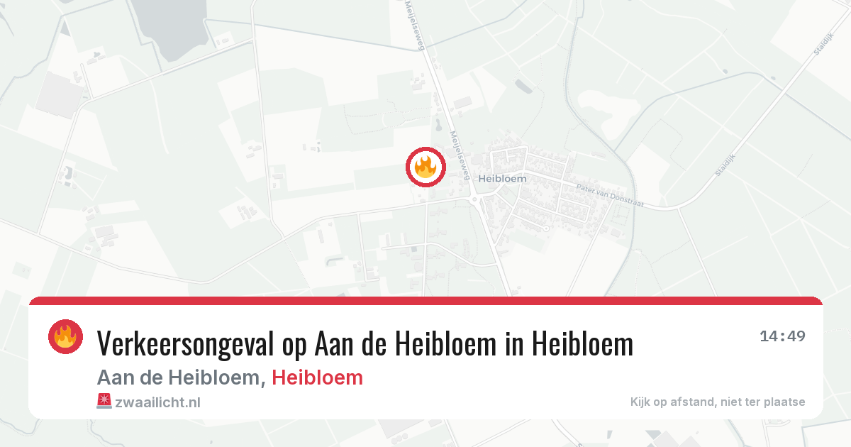 Verkeersongeval op Aan de Heibloem in Heibloem — 5 jul 2026