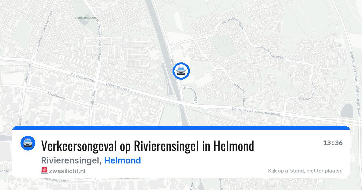 Verkeersongeval op Rivierensingel in Helmond — 21 jan 2026