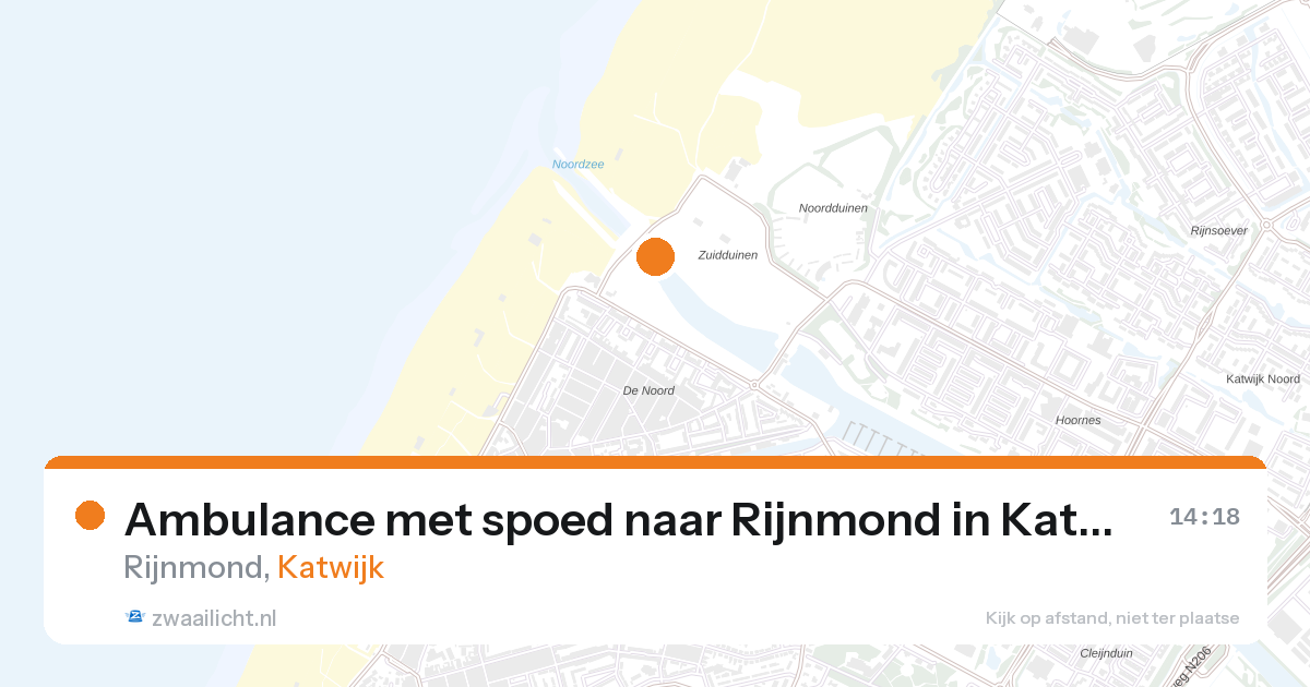 Ambulance met spoed naar Rijnmond in Katwijk — 22 jun 2026