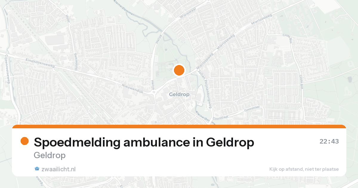 Spoedmelding ambulance in Geldrop — 26 jun 2026