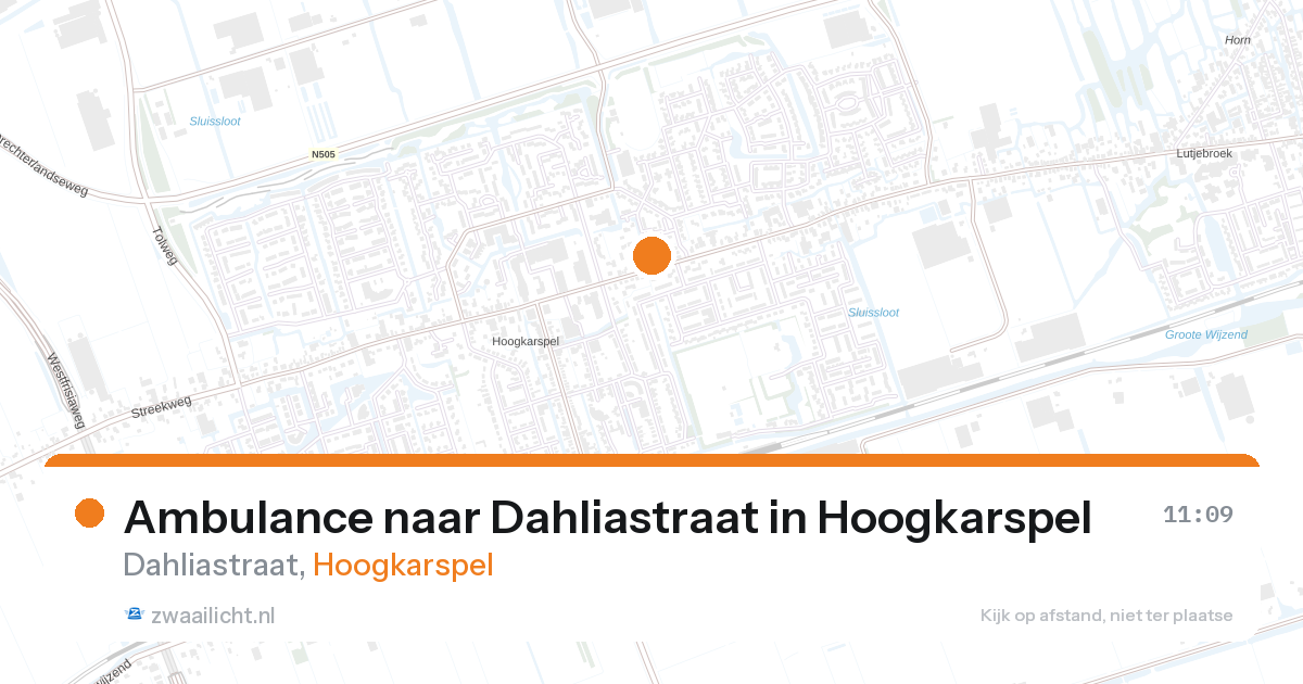 Ambulance naar Dahliastraat in Hoogkarspel — 28 aug 2026
