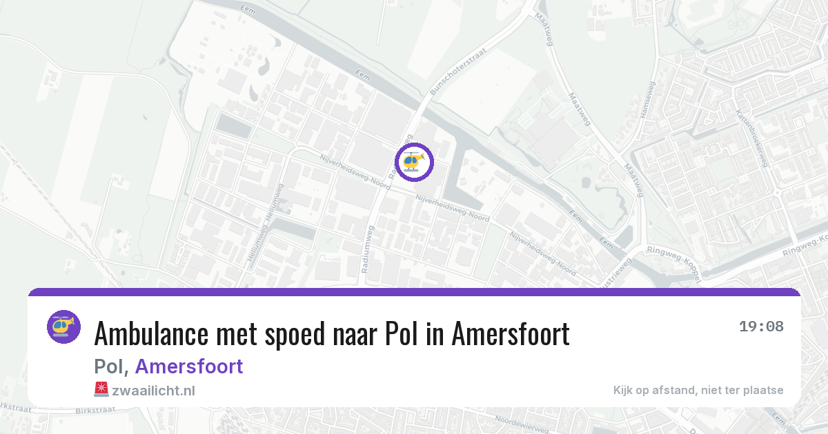 Ambulance met spoed naar Pol in Amersfoort — 9 jun 2026