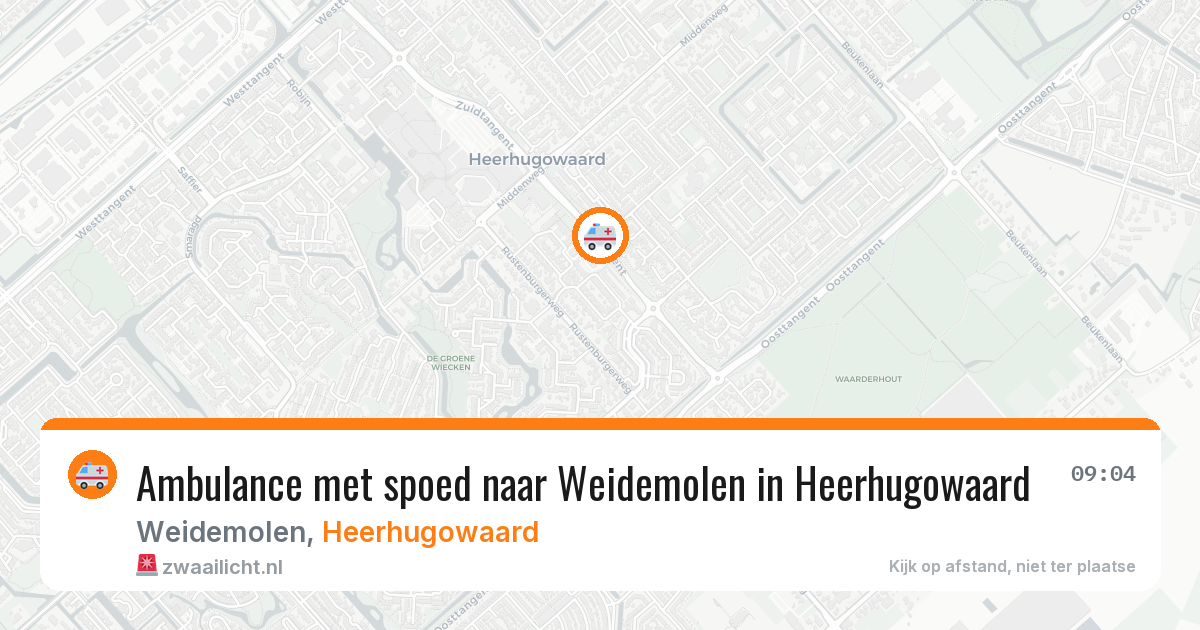 Ambulance met spoed naar Weidemolen in Heerhugowaard — 30 jan 2026