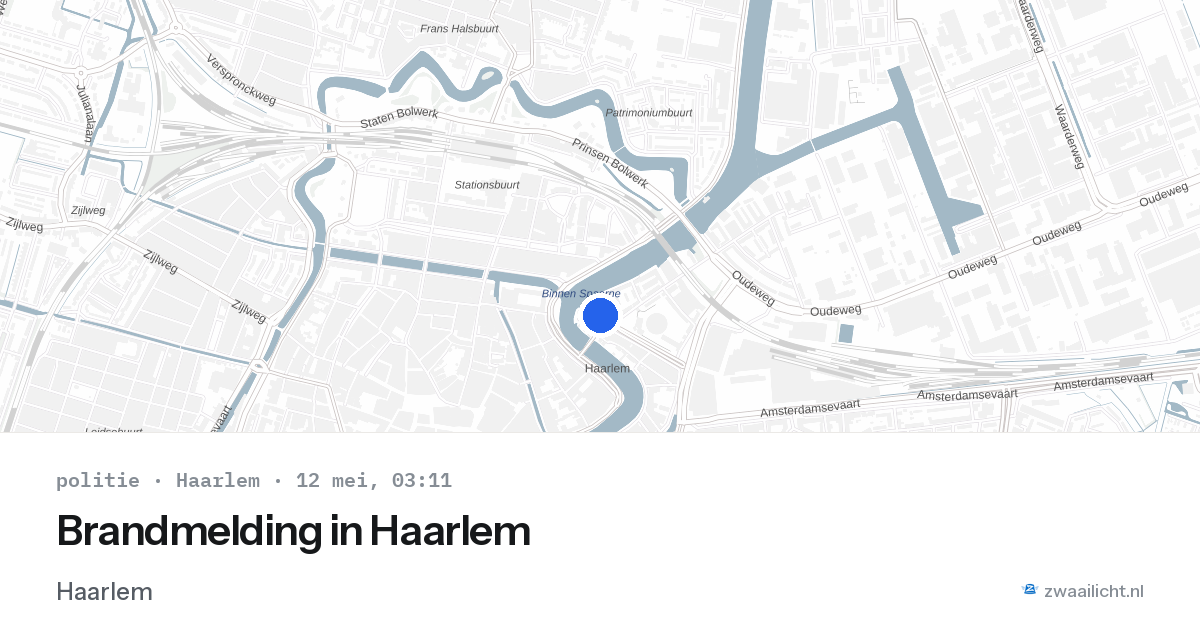 Brandmelding in Haarlem — 12 mei 2026