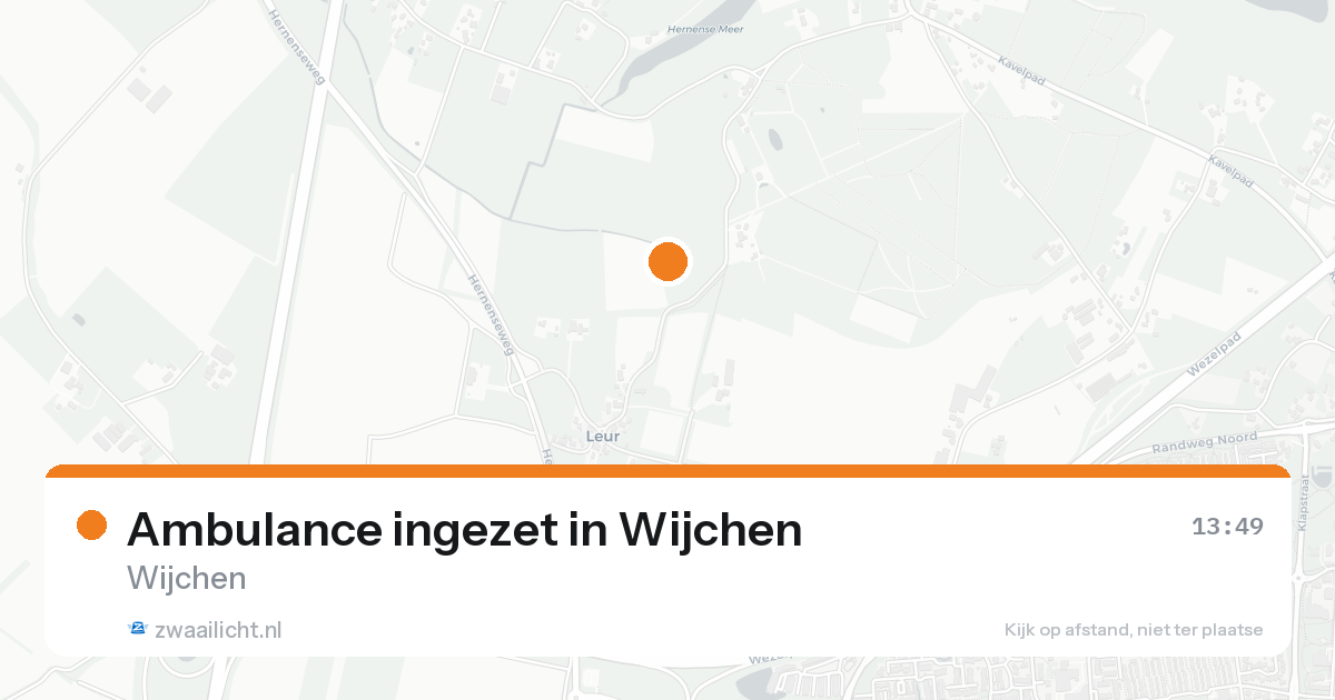 Ambulance ingezet in Wijchen — 30 jan 2026