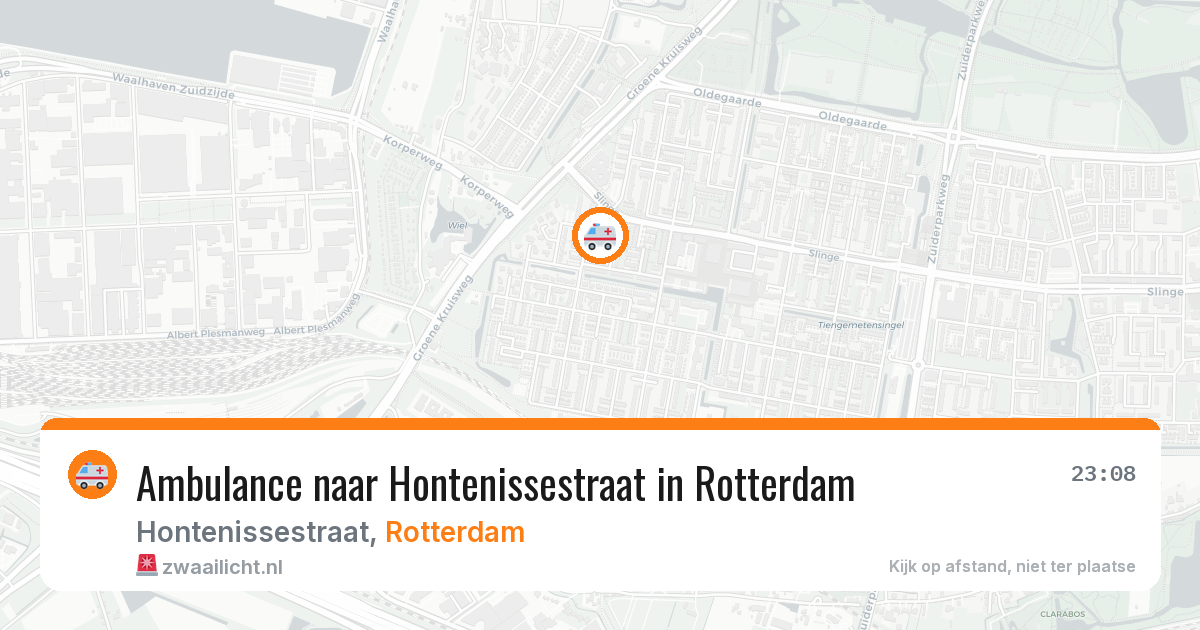 Ambulance naar Hontenissestraat in Rotterdam — 20 jun 2026