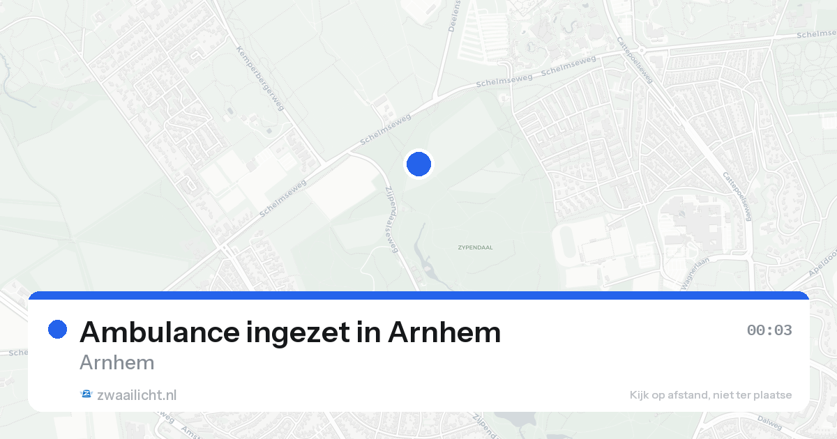 Ambulance ingezet in Arnhem — 22 aug 2026