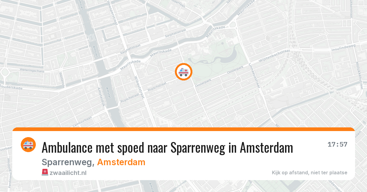 Ambulance met spoed naar Sparrenweg in Amsterdam — 29 jun 2026