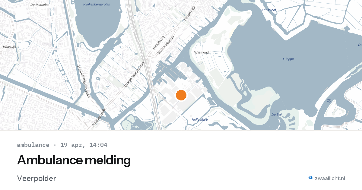 Ambulance melding — 19 apr 2026
