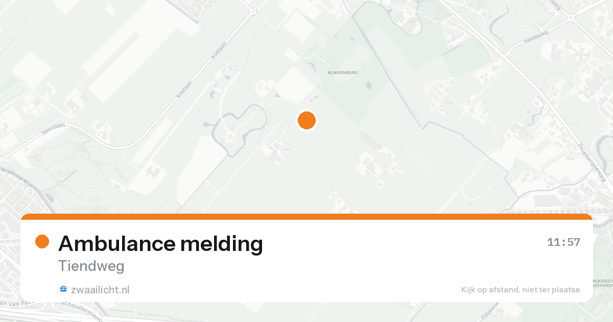 Ambulance melding — 31 jan 2026