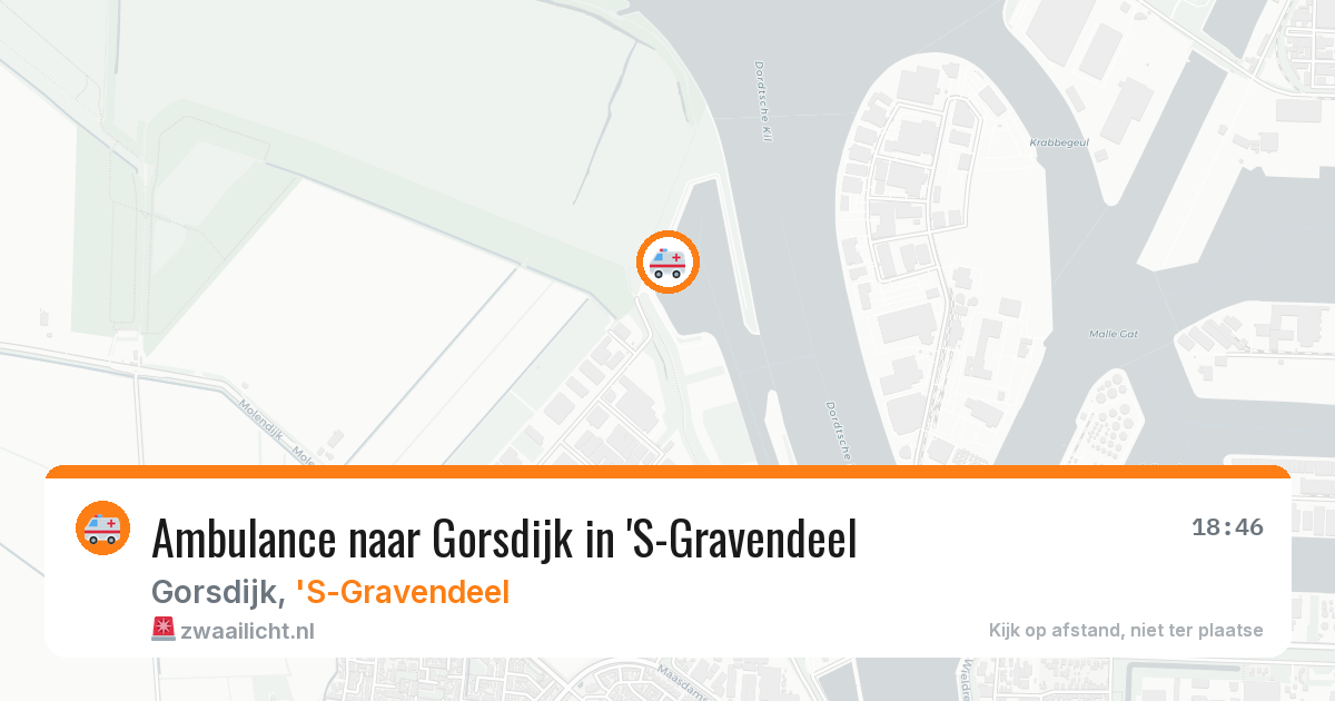 Ambulance naar Gorsdijk in 'S-Gravendeel — 24 jul 2026