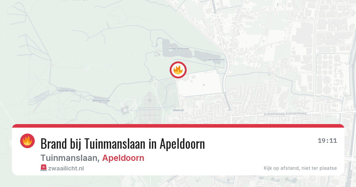 Brand bij Tuinmanslaan in Apeldoorn — 29 mei 2026