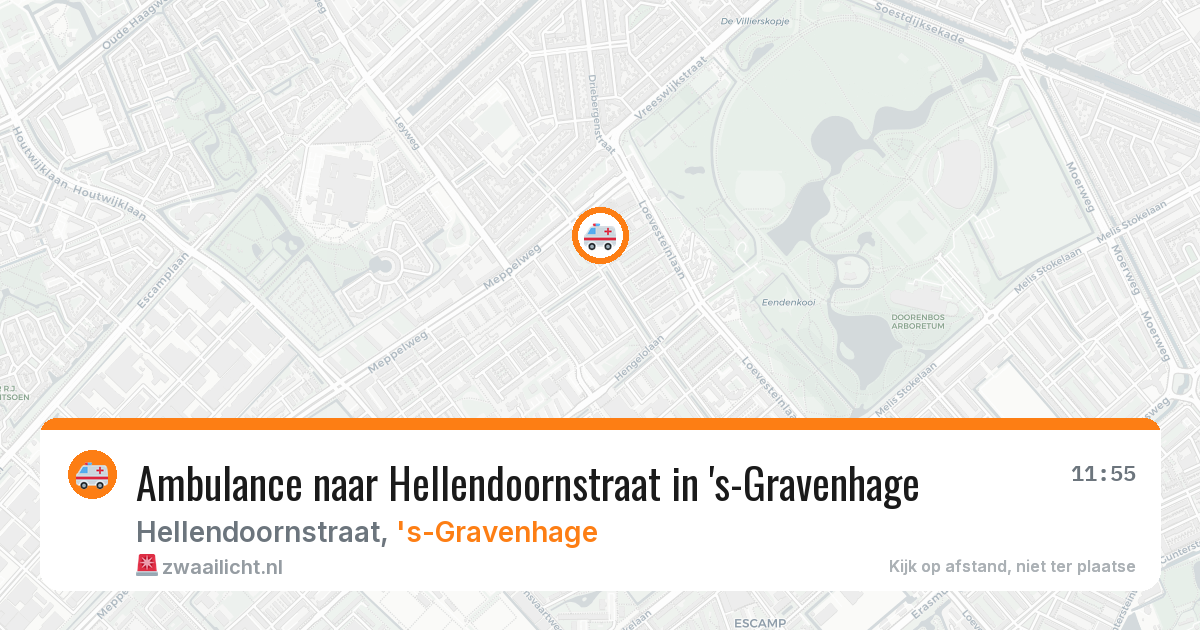 Ambulance naar Hellendoornstraat in 's-Gravenhage — 13 jun 2026