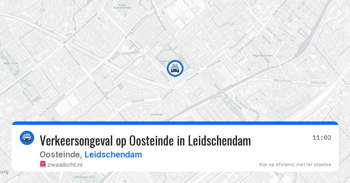 Verkeersongeval op Oosteinde in Leidschendam — 22 apr 2026