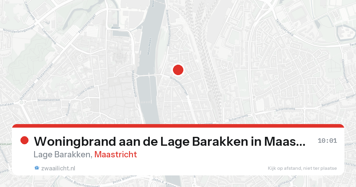 Woningbrand aan de Lage Barakken in Maastricht — 31 jan 2026