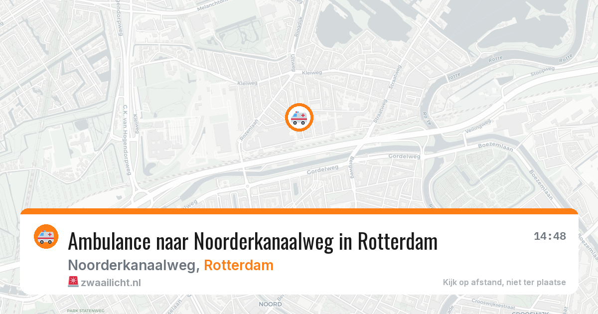 Ambulance naar Noorderkanaalweg in Rotterdam — 6 jul 2026