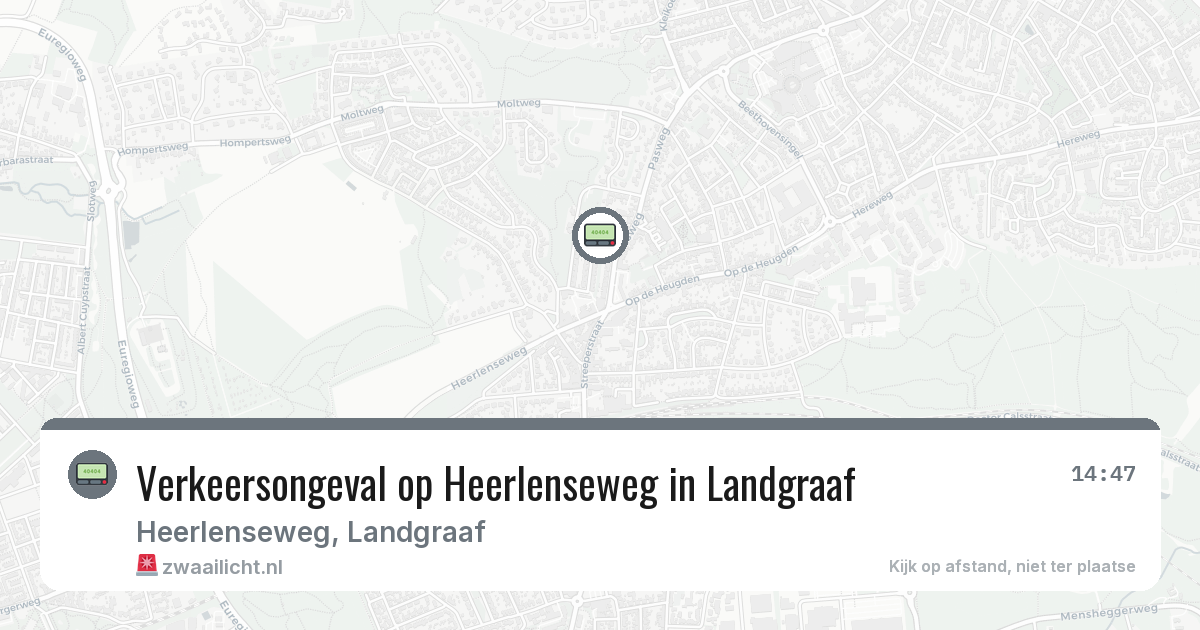 Verkeersongeval op Heerlenseweg in Landgraaf — 18 jun 2026