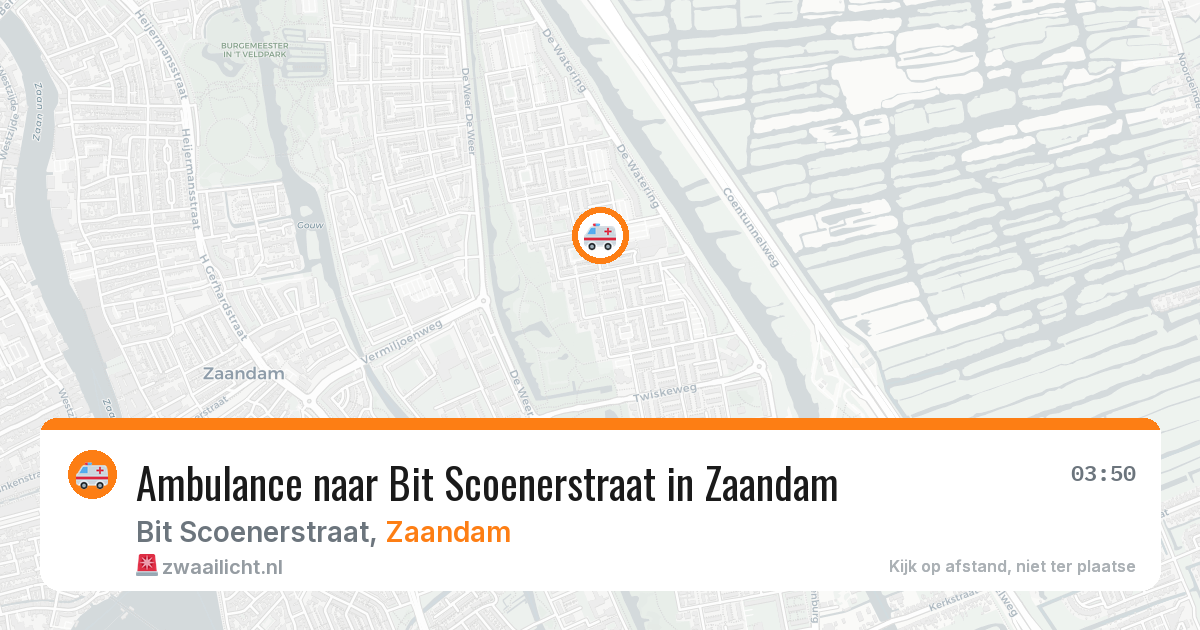 Ambulance naar Bit Scoenerstraat in Zaandam — 23 jun 2026