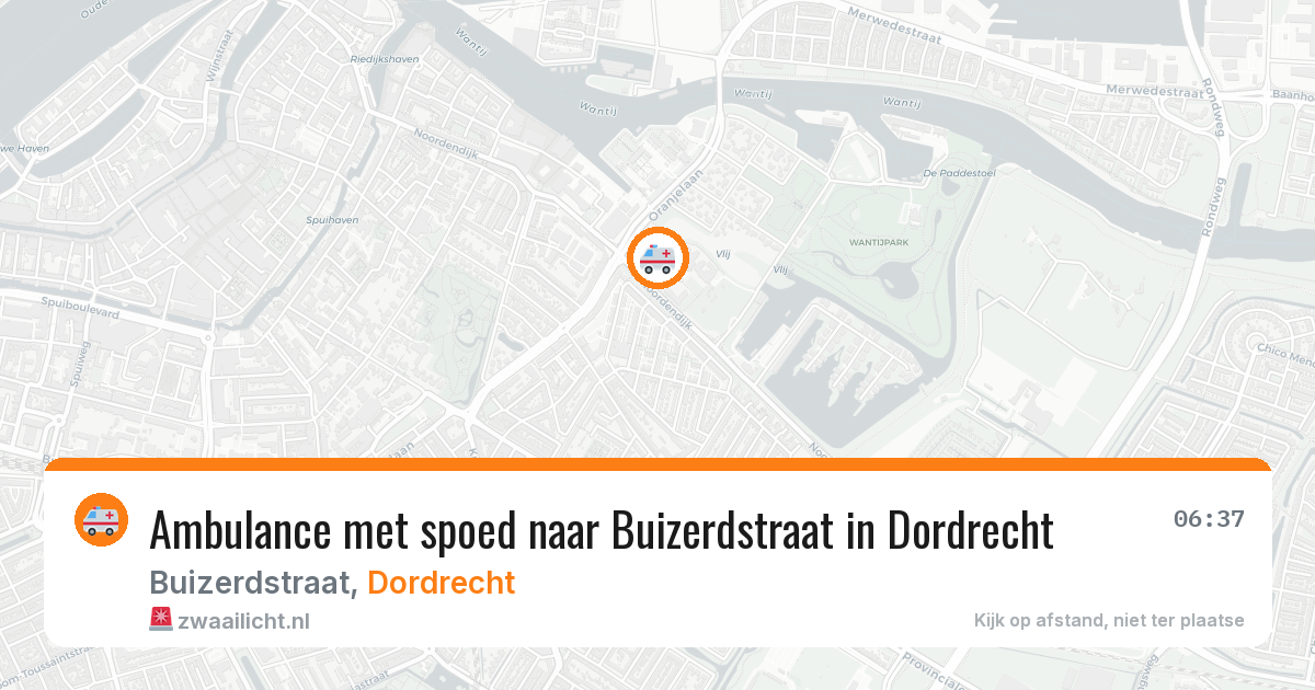 Ambulance met spoed naar Buizerdstraat in Dordrecht — 30 mrt 2026